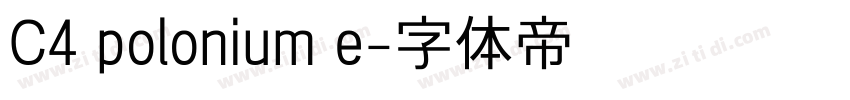 C4 polonium e字体转换